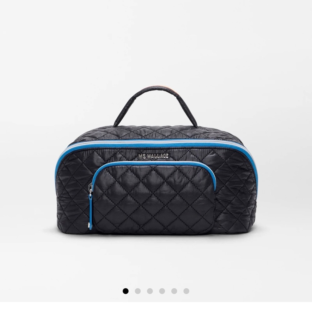 MZ Wallace Black and Blue Cosmetic Bag